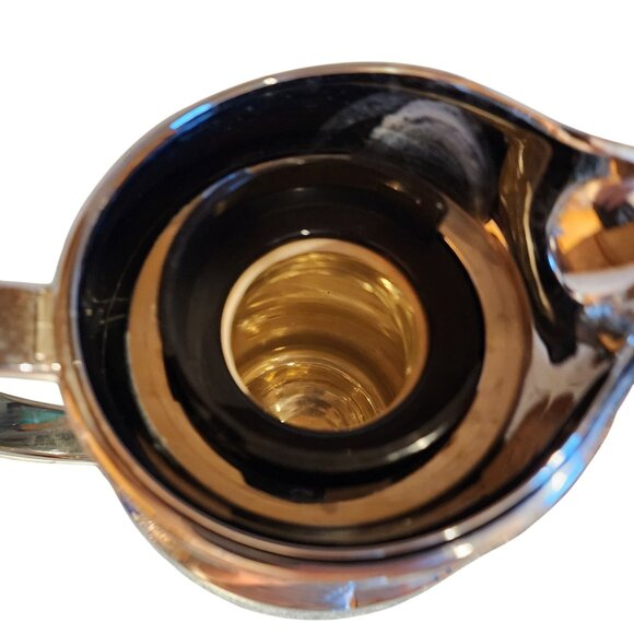 PAMPERED CHEF 42 Oz Chrome Carafe Thermal Glass Liner Hot Or Cold - Picture 3 of 4